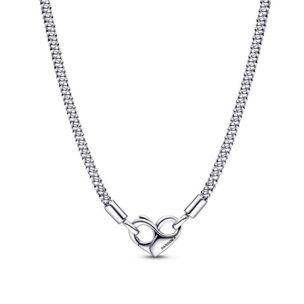 Pandora Κολιέ Αλυσίδα Ασημένιο με καρδιά 392451C00 Pandora Κολιέ Αλυσίδα Ασημένιο με καρδιά 392451C00