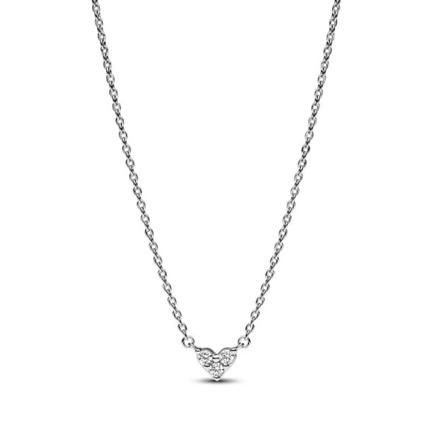 Pandora Κολιέ σε Σχήμα Καρδιάς με Τρεις Πέτρες 393014C01 Pandora Κολιέ σε Σχήμα Καρδιάς με Τρεις Πέτρες 393014C01