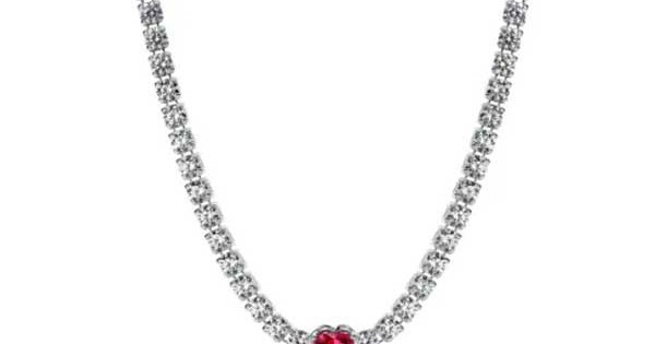 Pandora Halo Καρδιά μενταγιόν Choker 393549C01