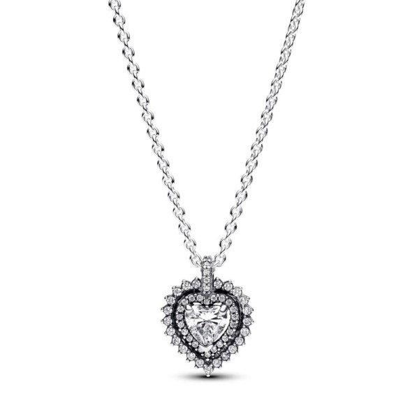 Pandora Κολιέ με Ασημένια Καρδιά 393099C01 Pandora Κολιέ με Ασημένια Καρδιά 393099C01