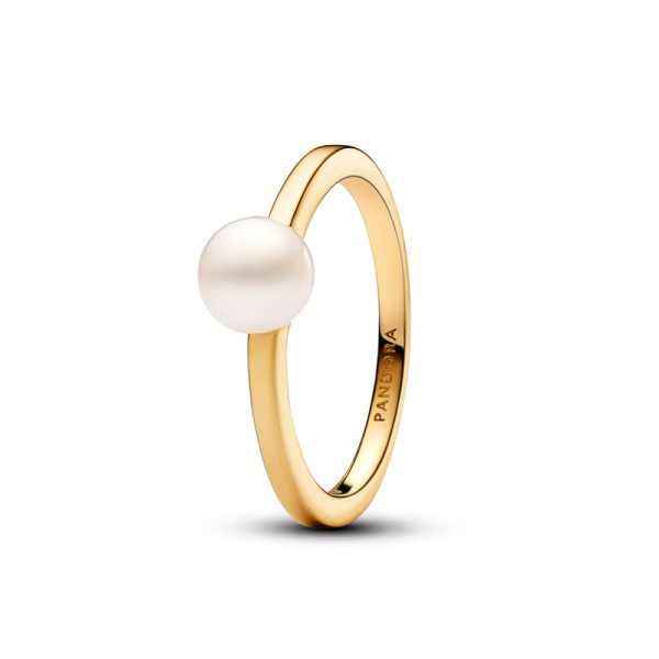Pandora Χρυσό Δαχτυλίδι με Μαργαριτάρι 163157C01 Pandora Χρυσό Δαχτυλίδι με Μαργαριτάρι 163157C01
