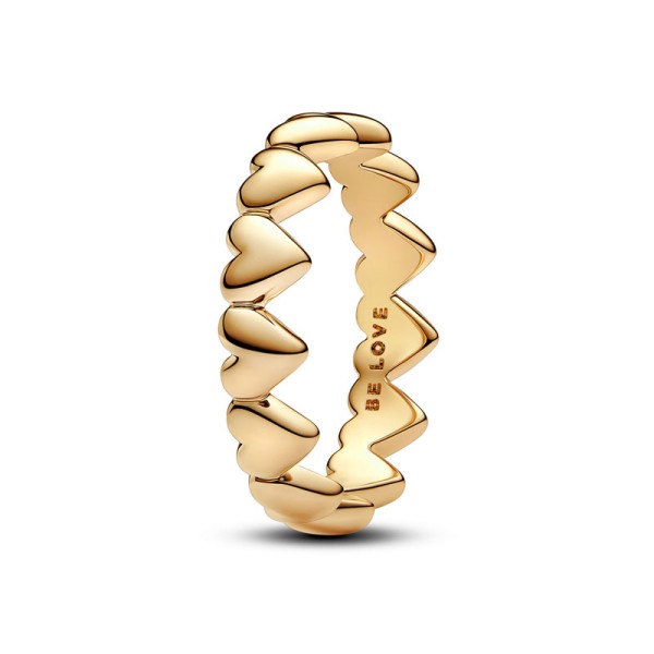 Pandora Δαχτυλίδι με σειρά από καρδιές 163427C00 Pandora Δαχτυλίδι με σειρά από καρδιές 163427C00