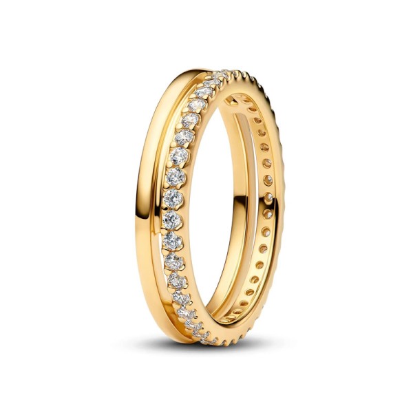 Pandora Αστραφτερό Χρυσό Δαχτυλίδι 163799c01