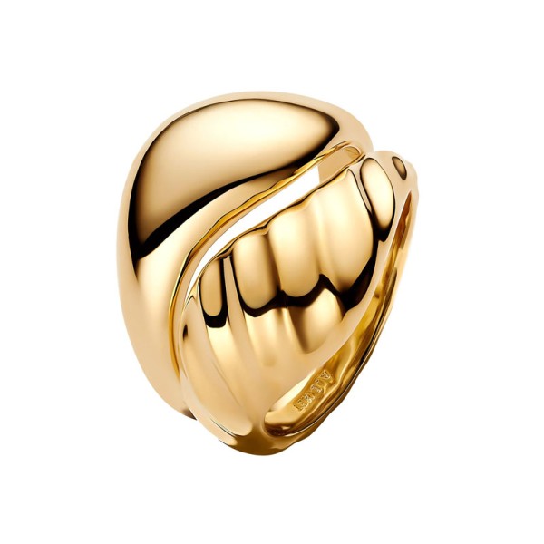 Pandora Κυματιστό Διπλό Δαχτυλίδι 163832C00 Pandora Κυματιστό Διπλό Δαχτυλίδι 163832C00