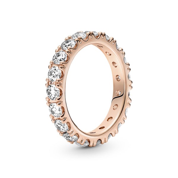 Pandora Ροζέ Αστραφτερό Δαχτυλίδι με Ζιργκόν 180050C01 Pandora Ροζέ Αστραφτερό Δαχτυλίδι με Ζιργκόν 180050C01