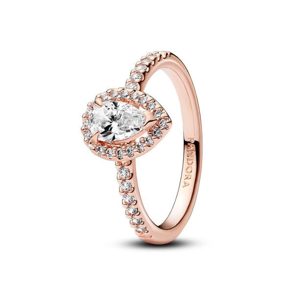 Pandora Ροζέ Δαχτυλίδι 14Κ με Κρυστάλλινη Καρδιά 182835C01 Pandora Ροζέ Δαχτυλίδι 14Κ με Κρυστάλλινη Καρδιά 182835C01