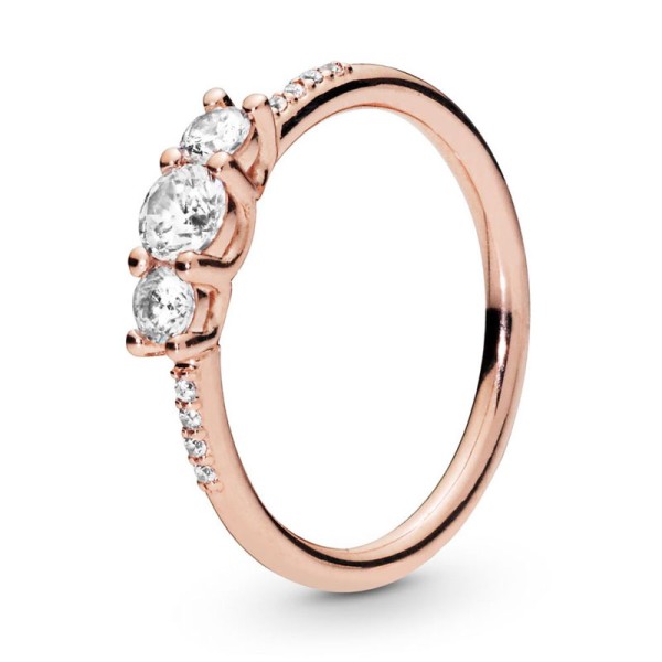 Pandora Καθαρό Τρίπετρο Δαχτυλίδι 186242CZ Pandora Καθαρό Τρίπετρο Δαχτυλίδι 186242CZ