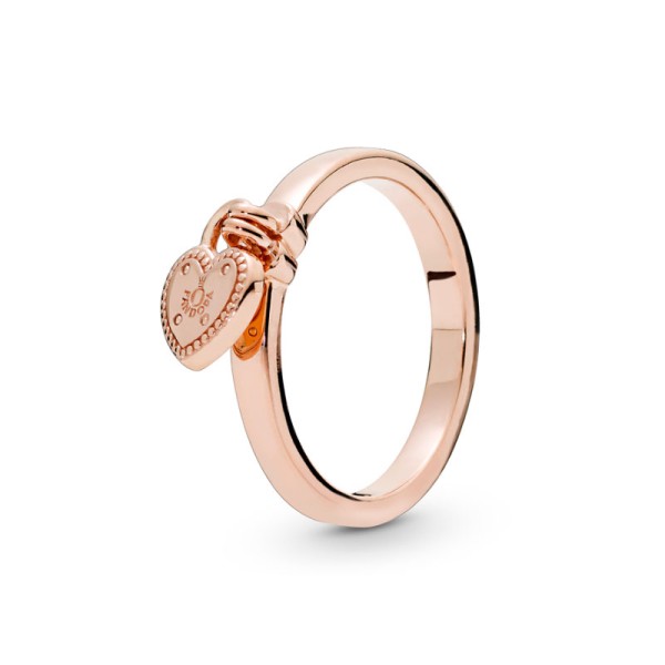 Pandora Ροζέ Δαχτυλίδι με καρδιά 186571 Pandora Ροζέ Δαχτυλίδι με καρδιά 186571