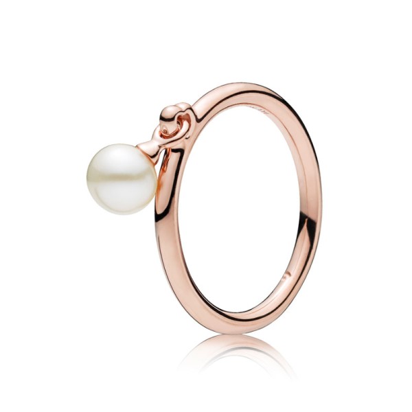 Pandora Δαχτυλίδι Ροζέ με μαργαριτάρι 187525P Pandora Δαχτυλίδι Ροζέ με μαργαριτάρι 187525P