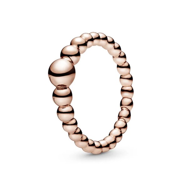 Pandora Ροζέ Δαχτυλίδι από χάντρες 187536 Pandora Ροζέ Δαχτυλίδι από χάντρες 187536