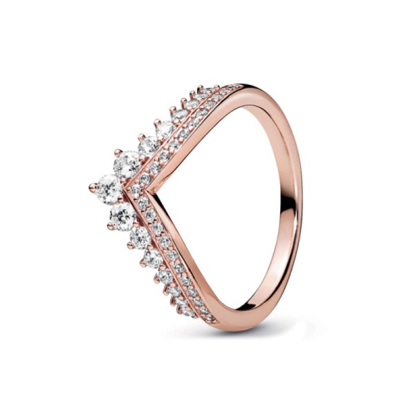 Pandora Ροζέ Δαχτυλίδι με κρύσταλλα 187736CZ Pandora Ροζέ Δαχτυλίδι με κρύσταλλα 187736CZ
