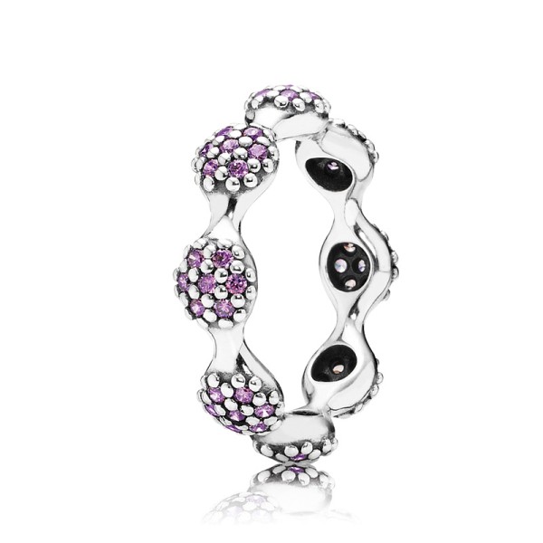 Pandora Δαχτυλίδι ασήμι 925 με μωβ κρύσταλλο 190889CFP Pandora Δαχτυλίδι ασήμι 925 με μωβ κρύσταλλο 190889CFP
