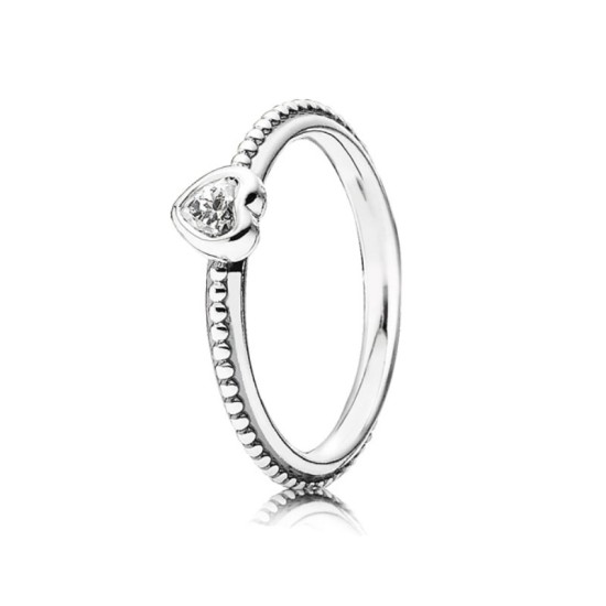 Pandora Δαχτυλίδι με ζιρκόν καρδιά 190896CZ