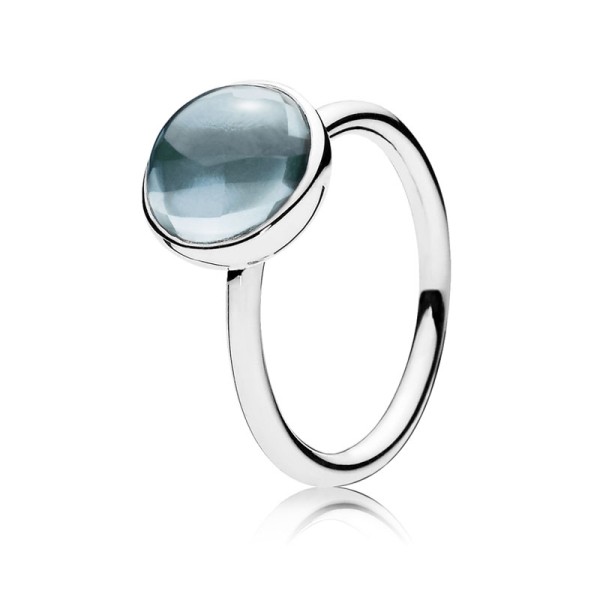 Pandora Δαχτυλίδι ασ.925 με μπλε κρύσταλλο 190982NAB Pandora Δαχτυλίδι ασ.925 με μπλε κρύσταλλο 190982NAB