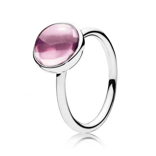 Pandora Δαχτυλίδι ασ.925 με ροζ κυβική ζιρκόνια 190982PCZ Pandora Δαχτυλίδι ασ.925 με ροζ κυβική ζιρκόνια 190982PCZ