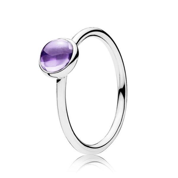 Pandora Μικρό Ποιητικό Δαχτυλίδι Σταγονιδίων με Μωβ Ζιργκόν 190983ACZ Pandora Μικρό Ποιητικό Δαχτυλίδι Σταγονιδίων με Μωβ Ζιργκόν 190983ACZ