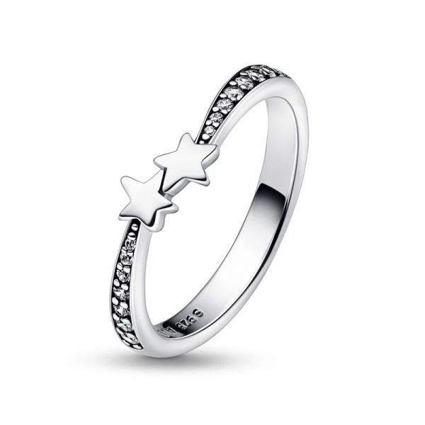 Pandora Δαχτυλίδι Ασημένιο με αστέρια 192365C01 Pandora Δαχτυλίδι Ασημένιο με αστέρια 192365C01