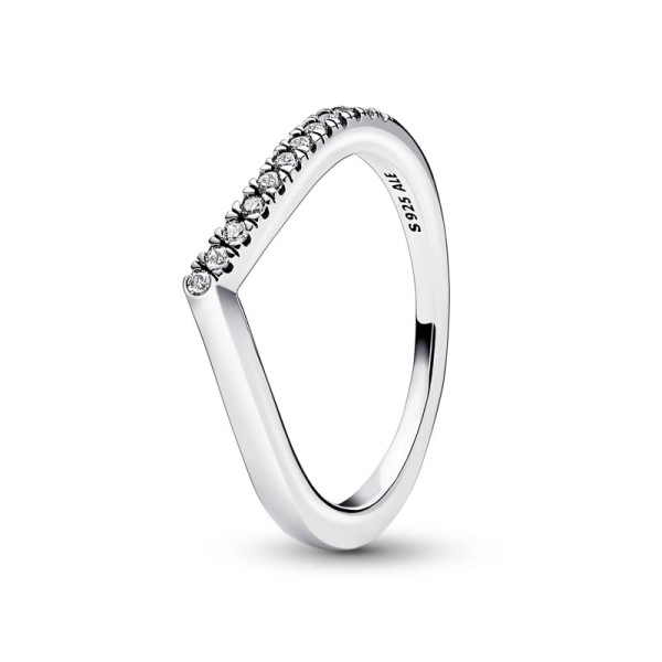 PANDORA Δαχτυλίδι με ζιργκόν πέτρες 192394C01 PANDORA Δαχτυλίδι με ζιργκόν πέτρες 192394C01