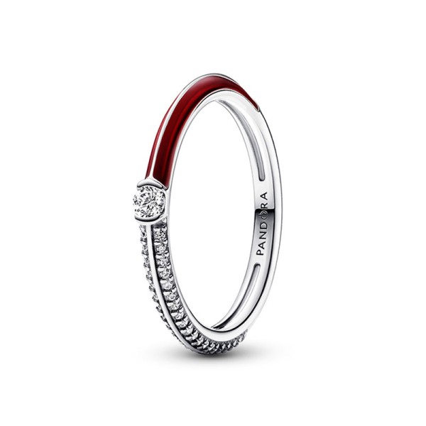 Pandora Δαχτυλίδι ME Pavé & Red Dual 192528C01 Pandora Δαχτυλίδι ME Pavé & Red Dual 192528C01