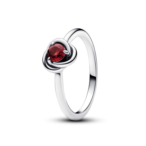 Pandora Δαχτυλίδι ασ. 925 με κόκκινο κρύσταλλο 192993C07 Pandora Δαχτυλίδι ασ. 925 με κόκκινο κρύσταλλο 192993C07
