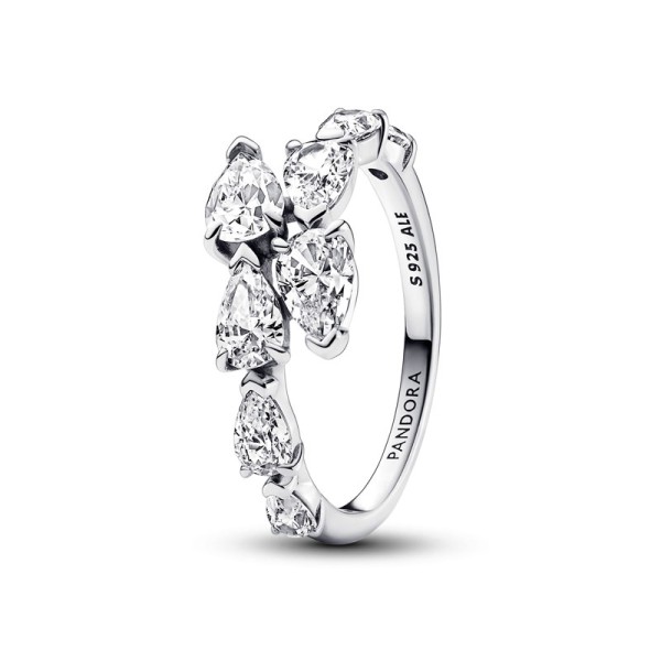 Pandora Ασημένιο Αστραφτερό Δαχτυλίδι 193004C01 Pandora Ασημένιο Αστραφτερό Δαχτυλίδι 193004C01