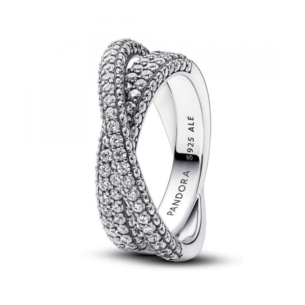 Pandora Ασημένιο Αστραφτερό Δαχτυλίδι 193022C01 Pandora Ασημένιο Αστραφτερό Δαχτυλίδι 193022C01