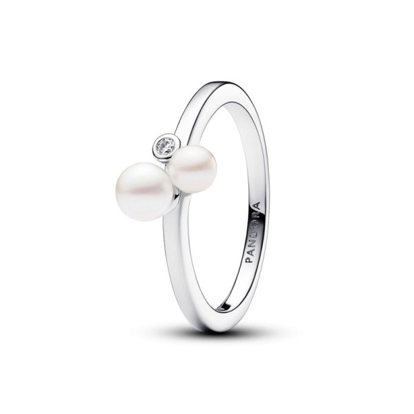 Pandora Δαχτυλίδι Ασημί με Μαργαριτάρια 193156C01 Pandora Δαχτυλίδι Ασημί με Μαργαριτάρια 193156C01