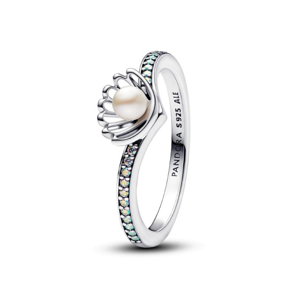 Pandora Δαχτυλίδι ασ. 925 με μαργαριτάρι & κυβική ζιρκόνια, Ariel 193654C01 Pandora Δαχτυλίδι ασ. 925 με μαργαριτάρι & κυβική ζιρκόνια, Ariel 193654C01