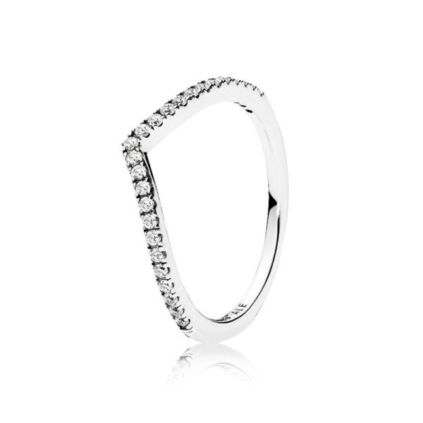 Pandora Ασημένιο Δαχτυλίδι με Ζιργκόν 196316CZ Pandora Ασημένιο Δαχτυλίδι με Ζιργκόν 196316CZ