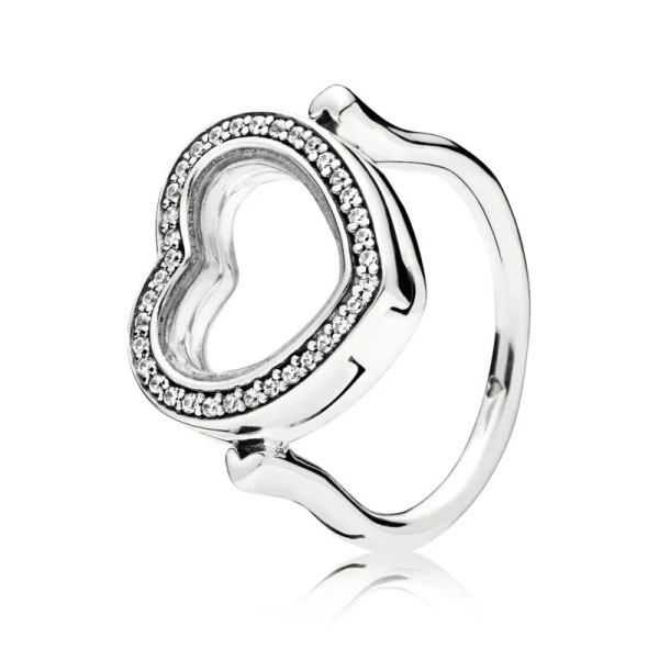 Pandora Ασημένιο Δαχτυλίδι Καρδιά 197252CZ Pandora Ασημένιο Δαχτυλίδι Καρδιά 197252CZ