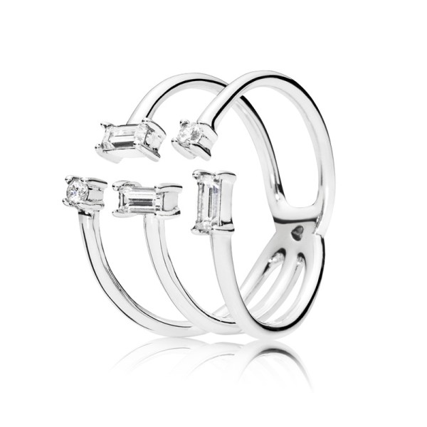 PANDORA Δαχτυλίδι με πέτρες ζιρκόν 197527CZ PANDORA Δαχτυλίδι με πέτρες ζιρκόν 197527CZ