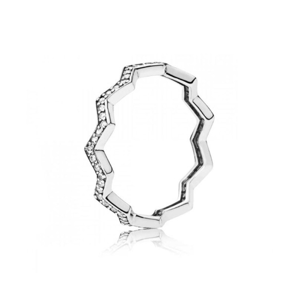 PANDORA Λαμπερό ζιγκ-ζαγκ Δαχτυλίδι 197751CZ PANDORA Λαμπερό ζιγκ-ζαγκ Δαχτυλίδι 197751CZ