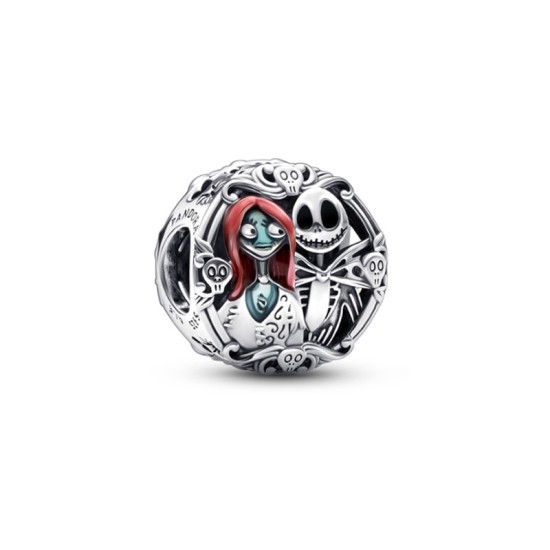 Pandora ME Σύμβολο Disney Sally και Jack ασημένιο 925 και σμάλτο 792292C01