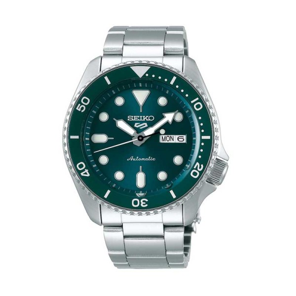 Seiko Ανδρικό Ρολόι 5 SPORTS Αυτόματο Πράσινο SRPD61K1J Seiko Ανδρικό Ρολόι 5 SPORTS Αυτόματο Πράσινο SRPD61K1J