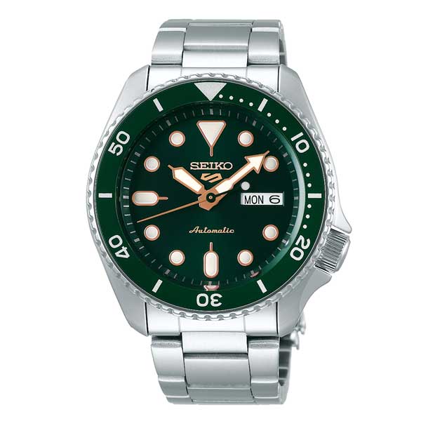 SEIKO Αντρικό ρολόι 5 Sports Automatic Ασημένιο από ανοξείδωτο ατσάλι SRPK99K1J SEIKO Αντρικό ρολόι 5 Sports Automatic Ασημένιο από ανοξείδωτο ατσάλι SRPK99K1J