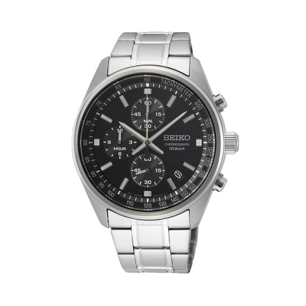 Seiko ασημένιο ρολόι από ανοξείδωτο ατσάλι SSB379P1 Seiko ασημένιο ρολόι από ανοξείδωτο ατσάλι SSB379P1