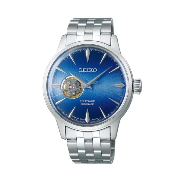 Seiko Ανδρικό ρολόι Presage Μπλε Acapulco Αυτόματο ασημί ανοξείδωτο ατσάλι SSA439J1 Seiko Ανδρικό ρολόι Presage Μπλε Acapulco Αυτόματο ασημί ανοξείδωτο ατσάλι SSA439J1