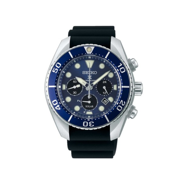 SEIKO Aνδρικό ρολόι Prospex Solar Black Λουράκι σιλικόνης SSC759J1 SEIKO Aνδρικό ρολόι Prospex Solar Black Λουράκι σιλικόνης SSC759J1