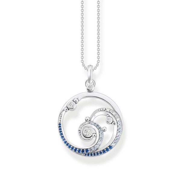 Κολιέ Κύμα με μπλε πέτρες THOMAS SABO  Κολιέ Κύμα με μπλε πέτρες THOMAS SABO