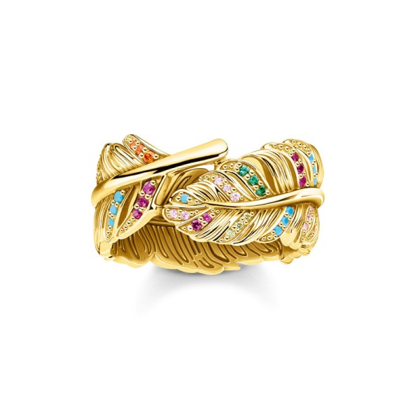 Δαχτυλίδι φτερό χρυσό THOMAS SABO  Δαχτυλίδι φτερό χρυσό THOMAS SABO