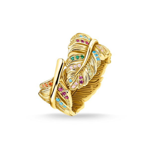 Δαχτυλίδι φτερό χρυσό THOMAS SABO  Δαχτυλίδι φτερό χρυσό THOMAS SABO