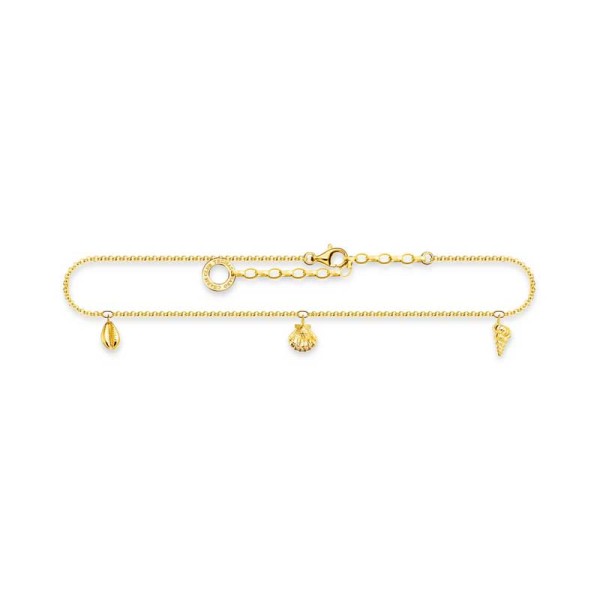 Thomas Sabo Αλυσίδα Αστραγάλου με χρυσό Κοχύλια AK0037-413-39-L27V Thomas Sabo Αλυσίδα Αστραγάλου με χρυσό Κοχύλια AK0037-413-39-L27V