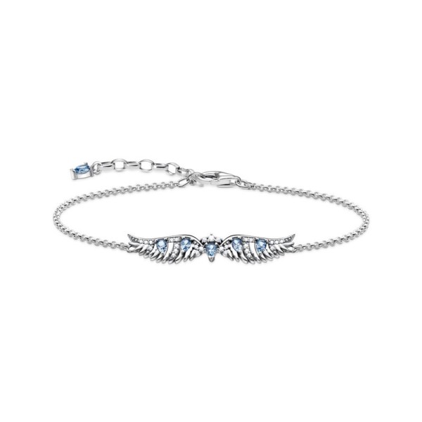 Thomas Sabo Ασημένιες Μπλε Πέτρες Βραχιόλι Φτερού Φοίνιξ A2069-644-1-L19V Thomas Sabo Ασημένιες Μπλε Πέτρες Βραχιόλι Φτερού Φοίνιξ A2069-644-1-L19V