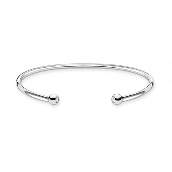 Thomas Sabo Εύκαμπτο βραχιόλι με ασημί τελείες AR103-051-14 Thomas Sabo Εύκαμπτο βραχιόλι με ασημί τελείες AR103-051-14