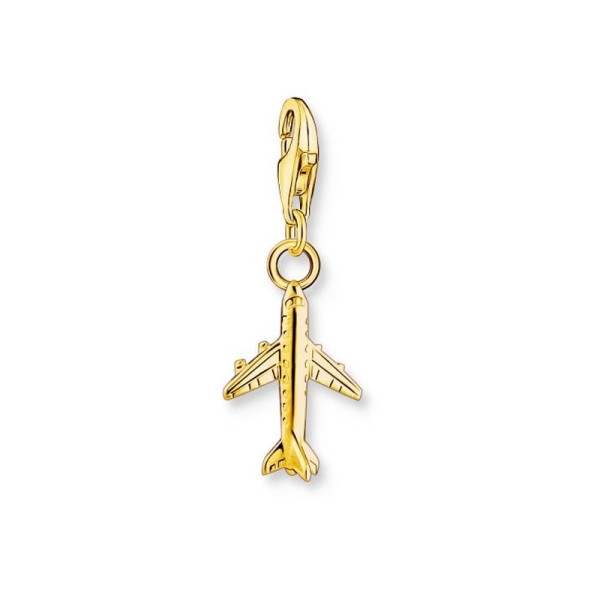 Thomas Sabo Επιχρυσωμένο αεροπλάνο Charmista Γούρι μενταγιόν 2012-413-39 Thomas Sabo Επιχρυσωμένο αεροπλάνο Charmista Γούρι μενταγιόν 2012-413-39