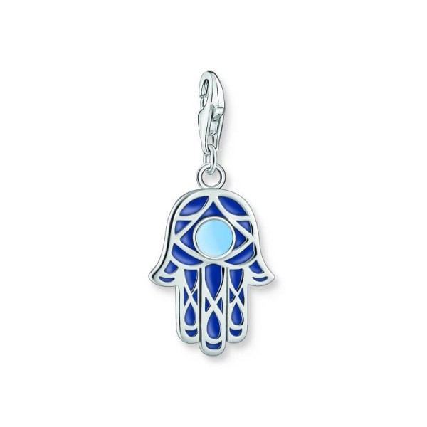 Thomas Sabo Μπλε σμάλτο χέρι της Fatima Γούρι μενταγιόν 2020-007-1 Thomas Sabo Μπλε σμάλτο χέρι της Fatima Γούρι μενταγιόν 2020-007-1