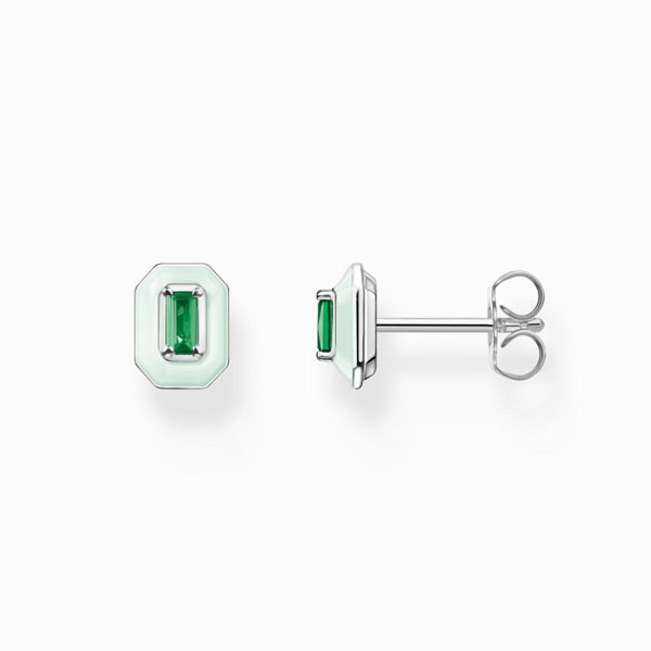 Thomas Sabo Πράσινα Σκουλαρίκια H2270-496-6 Thomas Sabo Πράσινα Σκουλαρίκια H2270-496-6