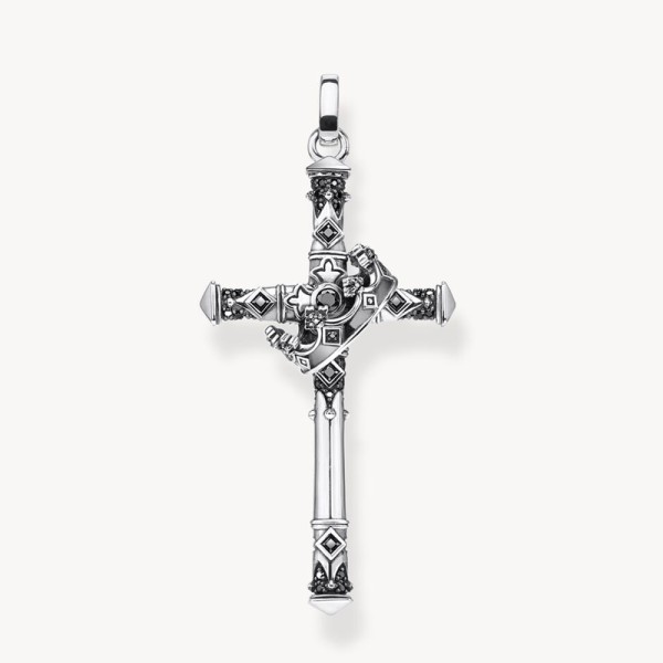 Thomas Sabo Μενταγιόν σταυρός και στέμμα PE886-643-11 Thomas Sabo Μενταγιόν σταυρός και στέμμα PE886-643-11