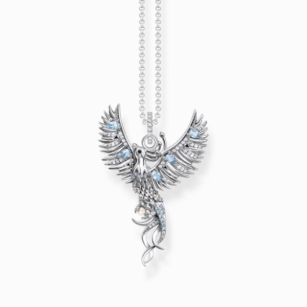 Thomas Sabo Πολύχρωμο κολιέ Φοίνικας Ασημί KE2191-945-7-L45V