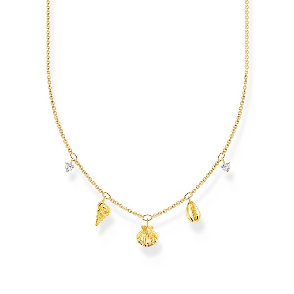 Thomas Sabo Κολιέ με κοχύλια χρυσό KE2158-414-14-L45V Thomas Sabo Κολιέ με κοχύλια χρυσό KE2158-414-14-L45V